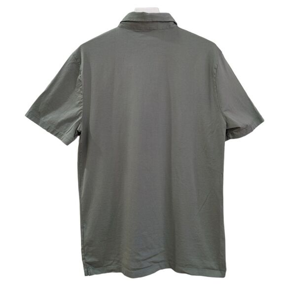 REISS Men's Elliot Egyptian Cotton Sage Green Pocket Polo T-Shirt Size XL - Picture 4 of 8